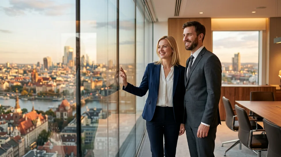 Partner biznesowy podczas rozmów i spotkań z klientami